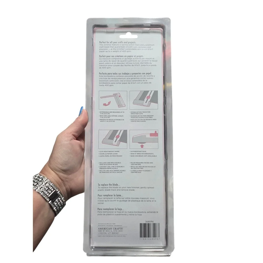 American Crafts 9in Portable Craft Blade Trimmer with Scoring Blade 368096 NEW